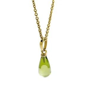 Triangel Anhänger 585 Gelbgold Peridot