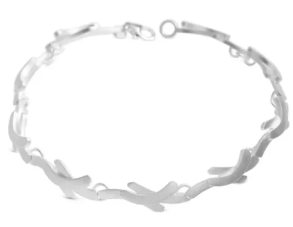 Triangel Armband Silber matt