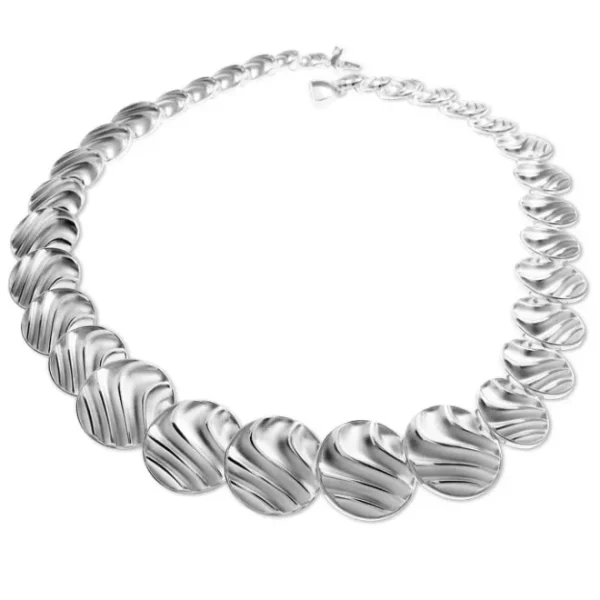 Triangel Collier Silber Waves