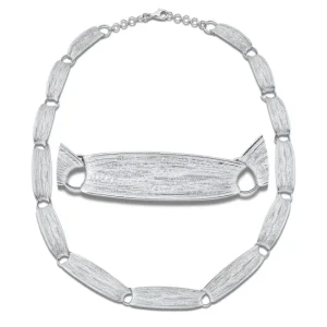 Triangel Collier Strandcores Silber hell wings