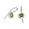 Triangel Ohrhänger Peridot 6 mm rund fac.