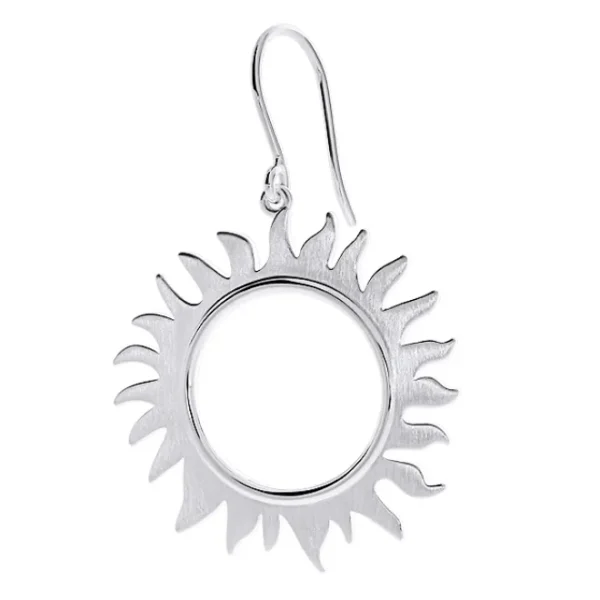 Triangel Ohrring Silber 925 Sonne