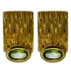 Triangel Ohrstecker Crease Silber Peridot fac Gold-plattiert