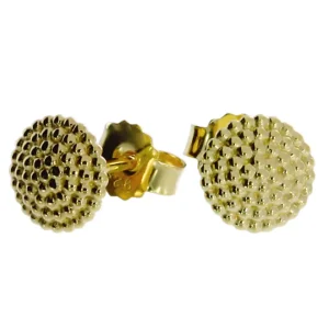 Triangel Ohrstecker Dots 8 mm 585 Gold