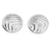 Triangel Ohrstecker Waves 12 mm Silber hell