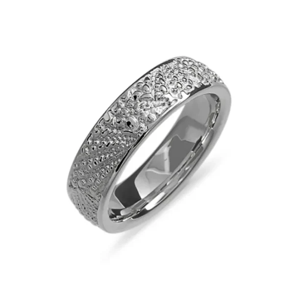 Triangel Partner Ring Silber Faun 6 mm breit