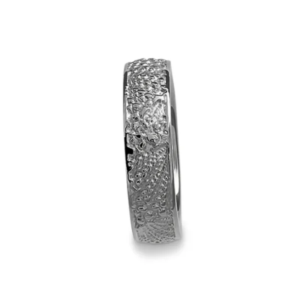 Triangel Partner Ring Silber Faun 6 mm breit