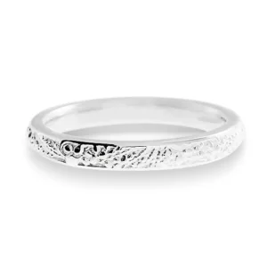 Triangel Partner Ring Silber Faun 3 mm breit