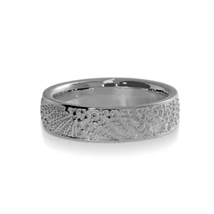 Triangel Partner Ring Silber Faun 6 mm breit