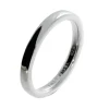 Triangel Partner Ring Silber matt 3 mm