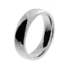 Triangel Partner Ring Silber matt 6 mm breit