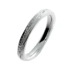 Triangel Partner Ring Silber Strandcores 3 mm breit