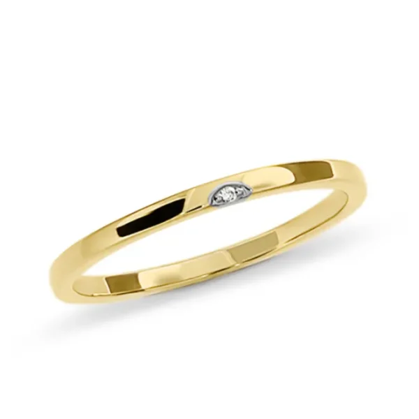 Triangel Ring 585 Gelbgold