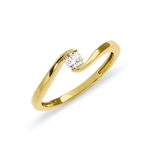 Triangel Ring 585 Gelbgold