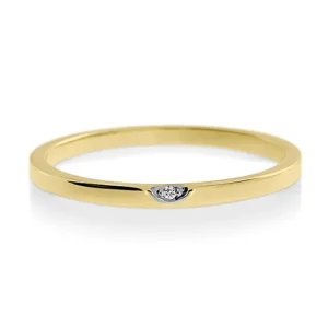 Triangel Ring 585 Gelbgold