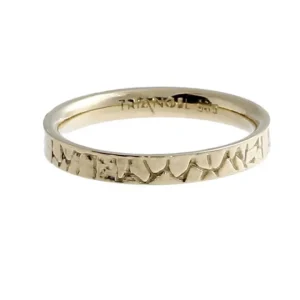 Triangel Ring Boulder 3 mm 585 Gold