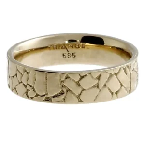 Triangel Ring Boulder 6 mm 585 Gold