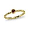 Triangel Ring Dots 585 Gold 3 mm, Turrmalin pink 3 mm cab