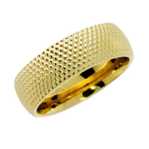 Triangel Ring Dots 7 mm 585 Gelbgold