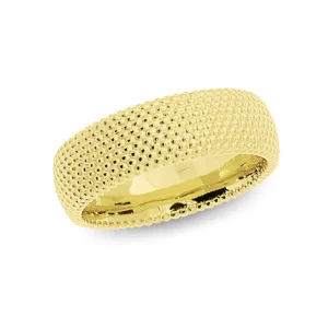 Triangel Ring Dots No2 - 7mm si Gold-plattiert