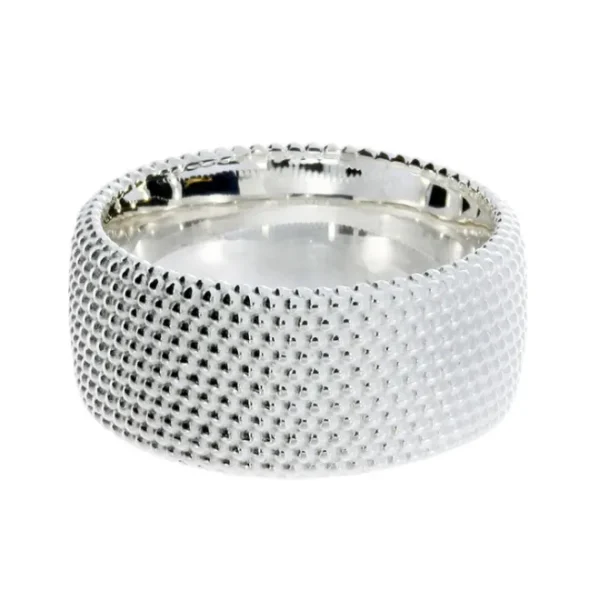 Triangel Ring Dots No.1 Silber hell 10 mm