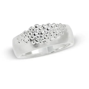 Triangel Ring Dots Silber 7 mm