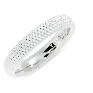 Triangel Ring Dots Silber 4,0 mm breit