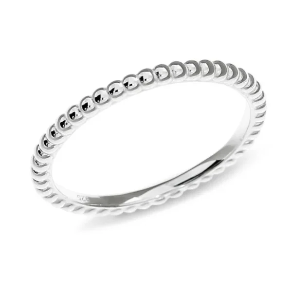 Triangel Ring Dots Silber reihig