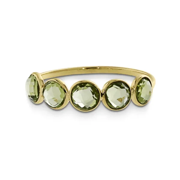 Triangel Ring Gold 585 Peridot 4 mm fac