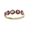 Triangel Ring Gold 585 Pink Turmalin 4mm fac