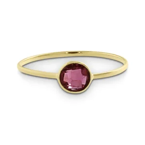 Triangel Ring Gold 585 pink Turmalin 4 mm fac