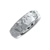 Triangel Ring Leaves Silber hell, 7 mm