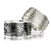 Triangel Ring one world Silber oxydiert