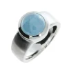 Triangel Ring si Aquamarin 10 mm