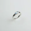 Triangel Ring si bl.Topas 8 x 4 navette fac