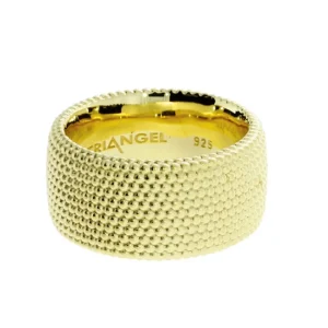 Triangel Ring si Dots No1 - 10mm Gold-plattiert