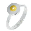 Triangel Ring si Feingold Dia 0,02 ct