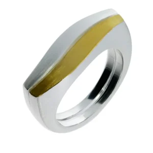 Triangel Ring si mit Feingold