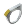 Triangel Ring si mit Feingold