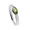 Triangel Ring si Peridot 8 x 4 navette fac