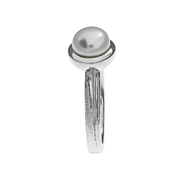 Triangel Ring Silber Strandcores Perle 7 mm