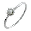 Triangel Ring Silber-rhod. mitPerle