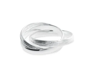 Triangel Ring Strandcores 3-fach Silber hell