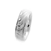 Triangel Ring Waves 6 mm Silber