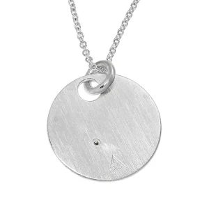 Triangel Sternbild Silber Steinbock Diamant 0,02ct TWSi